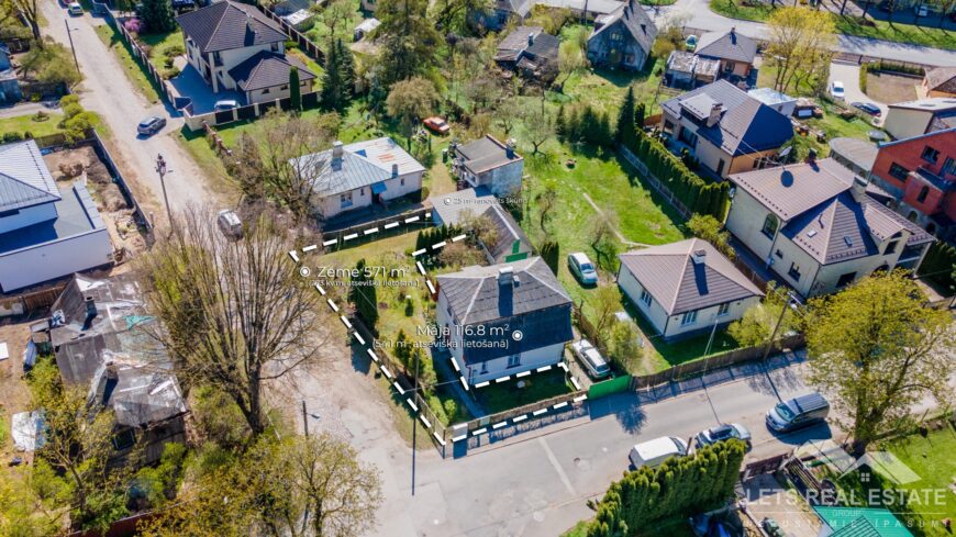 116.8 m² māja, 571 m² zeme, Kartupeļu iela 20.