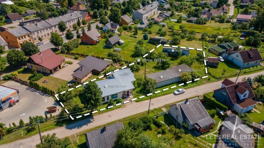 192.7 m² veikals – māja, 1922 m² zeme